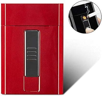 Cigarette Case Box with Electric Lighter, AUOKER King Size 